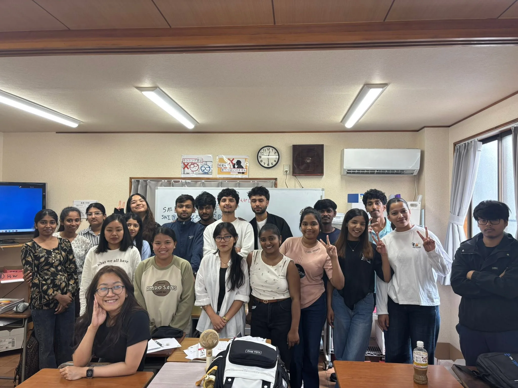 Học viên quốc tế trong giờ học tại Học viện SAITAMA, minh hoạ điều kiện học vấn và nguyện vọng học tiếng Nhật